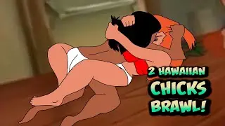 2 Hawaiian Chicks in a Hairpulling Catfight