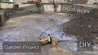 Testing the Claber water sprinkler / Irrigation system.