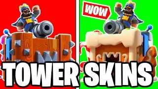 RANKING EVERY TOWER SKIN IN CLASH ROYALE FROM WORST TO BEST!!!