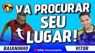 O dia Que Baianinho colocou Vitor em seu devido lugar