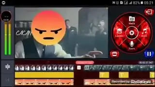 Tutorial emote bergerak mengikuti objek di Kinemaster Android.