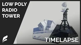 Radio Tower - Modeling & Texturing Timelapse - Edoria
