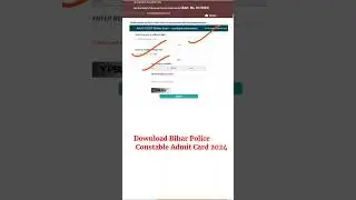 Download Bihar Police Constable Admit Card 2024 || CSBC Hall Ticket 2024 #shorts