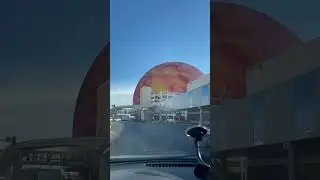 The Sphere in Las Vegas, Nevada - During The Day #roadto2k #lasvegas #thesphere #driving #thestrip