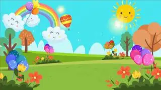 Kids Background Lots of Movement - Free Cartoon Background Loop