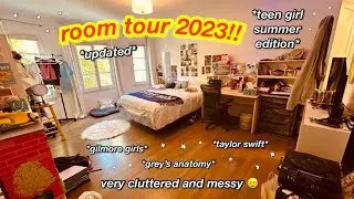 ROOM TOUR 2023!! welcome to the room of a 16-year-old disorganized swiftie lol