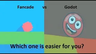 Test the easiest visual scripting Fancade vs easiest coding in Godot game engine. Making Red ball
