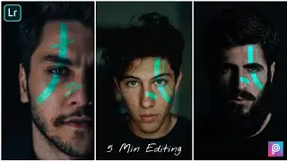Neon Glowing Line In Face Editing - 5 Min Editing - sidxshades