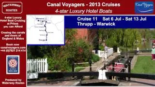 Canal Voyagers 2013 Cruises