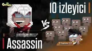 1 ASSASİN VS 10 İZLEYİCİ - BGL ÖDÜLLÜ! - GROWTOPİA