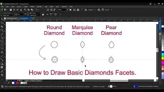 Corel draw Tutorial 4 : How to Draw Basic Diamond Facets?