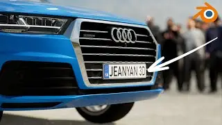 Blender beginner tutorial : license plate