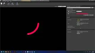 Unreal Engine - Curved Widget with material
