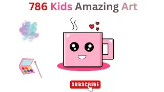 How to draw coffe cup using ms paint # ms paint cup drawing