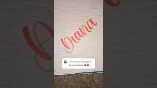 Hi Diana!!! #trending #subscribe #handwriting #viralshorts #art #commentyourname #calligraphy