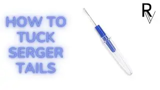 How I use a knitpicker to tuck serger tails #shorts