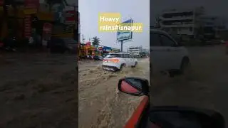 Dangerous roads #heavyrain #hyderabad