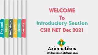 Introductory Webinar | Batch 1  | CSIR NET Dec 2021