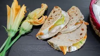 Quesadillas de Flor de Calabaza (Squash Blossom Quesadillas)