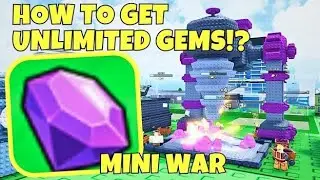 How to get FARM UNLIMITED GEMS in MINI WAR! | BEST Ways to get GEMS FAST | ROBLOX