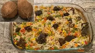 Perfect Oven Baked Coconut Vegetable Rice- A Must Try