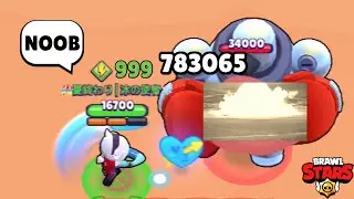 【Brawl Stars】CRAZY COLETTE DAMAGE TEST！