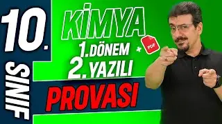 10.sınıf Kimya 1.Dönem 2.Yazılıya Hazırlık | Örnek Yazılı | 2024 - 2025 + 📂Ücretsiz PDF