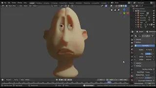 Just a simple face rig in Blender 3D