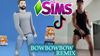 FREE SIMS4 TIKTOK- BOWBOWBOW remix.- SIMS4 REALISTIC TIK TOK DANCE ANIMATION. 