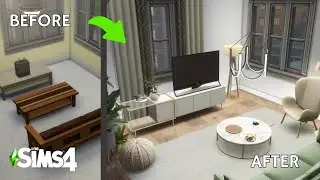 San Myshuno Small Apartment Renovation Using Only CC | Speed Build | No CC | The Sims 4