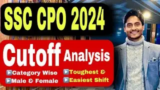 SSC CPO 2024 Tier-1 Expected Cutoff | CPO Safe Score Analysis by Rohit Tripathi