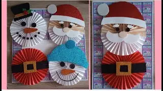 como hacer a Santa Claus y a un muñeco de nieve PASO A PASO #diy #tutorial