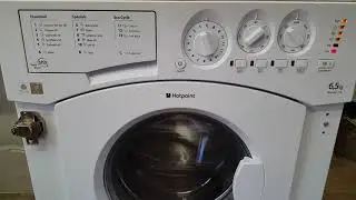 Hotpoint integrated washer model bhwm129 being put into test mode