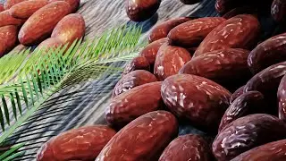 BLENDER 2.8 Tutorial - Date palm fruit | Modelling , Texturing, shading network | Cycle Render | PBR