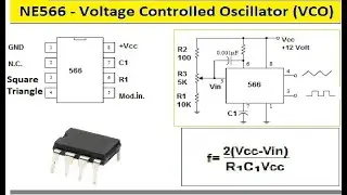 NE566 - Voltage Controlled Oscillator (VCO) 