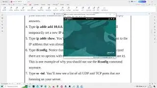 Redhat Linux 9 Lab:  Verifying Network Settings