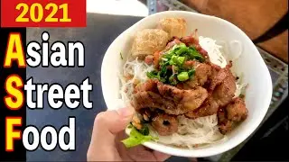 【Bun Thit Nuong】Vietnamese Cold Rice Noodle | Street Food 2021