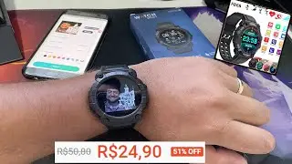 SMARTWATCH MAIS BARATO E COMPLETO DA SHOPEE! Y56 FD68S