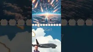 GINGER CAT 😺 FLY IN PLANE AND CRASH PLANE #catmemes #Cat funny #shorts #fyp