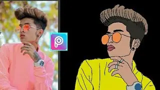 Cartoon portrait | PicsArt Tutorial | picsArt Photo Editing..