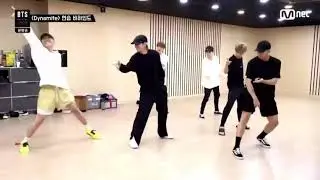 BTS (방탄소년단) during Dynamite practice on Mnet special