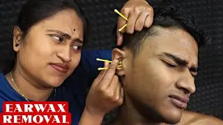 Ear Fingering by Pakhi | Heavy Oil Ear Massage | Ear Cleaning & Earwax Removal | Neck Cracking ASMR