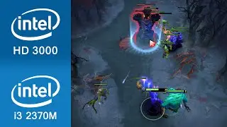 Dota 2 Gameplay Intel i3 2370M + Intel HD Graphics 3000 (Notebook / Laptop)