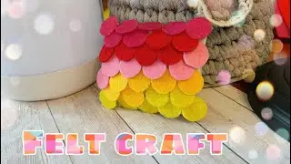 how to make decor from felt. cute handmade stuff.
