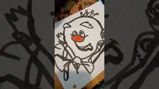 drawing king candy with markers