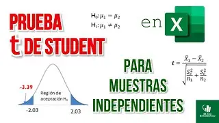 Prueba t de Student [para muestras independientes]✅ en Excel 💥