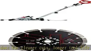 SKIL 7" Walk Behind Worm Drive Skilsaw for Concrete with Segmented Diamond Saw Blade (SPT79A-10 & S