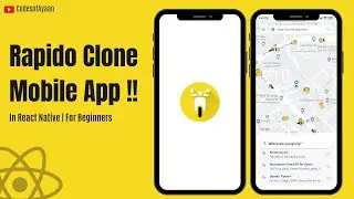 🔴Rapido App in React Native | Destination and GooglePlaces | For Beginners