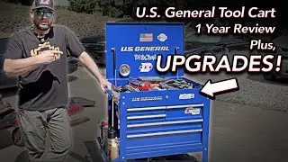 US General Tool Cart - 1 Year Review + UPGRADES! - Harbor Freight