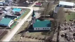 Арбор авылы мәчете кош очу биеклегеннән
